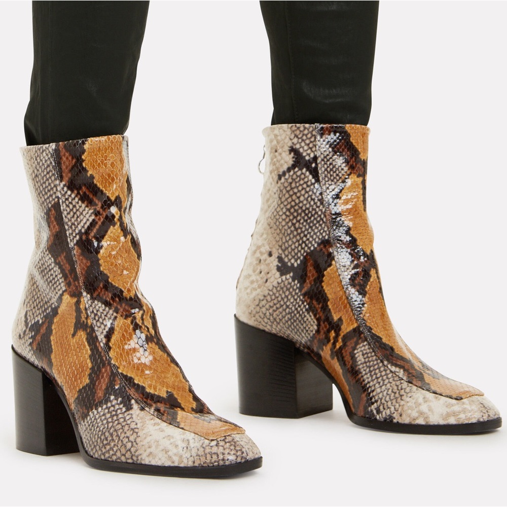 BRAND NEW Aeyde Lidia Croc Effect Boots